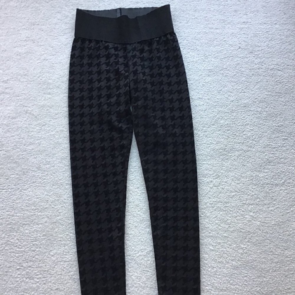 CIELO JEANS BLACK CHECKERED LEGGINGS MEDIUM